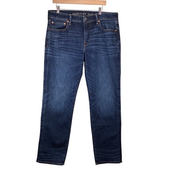 American Eagle Mens Jeans Size 38X31 38 X 31‎ Original Straight Airflex Denim - Picture 1 of 10